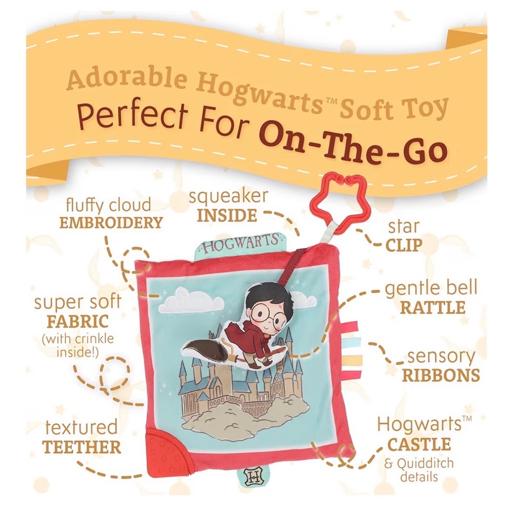 Harry Potter | On The Go Crinkle Square Car seat attachment